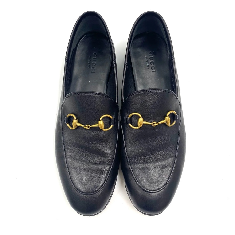 Gucci Black Jordaan Loafers Size 37